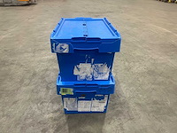 Magazijnbak 600x400x330mm met klapdeksel (60x) - afbeelding 3 van  15