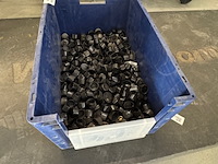 Magazijnbak met doppen zwart - afbeelding 1 van  3