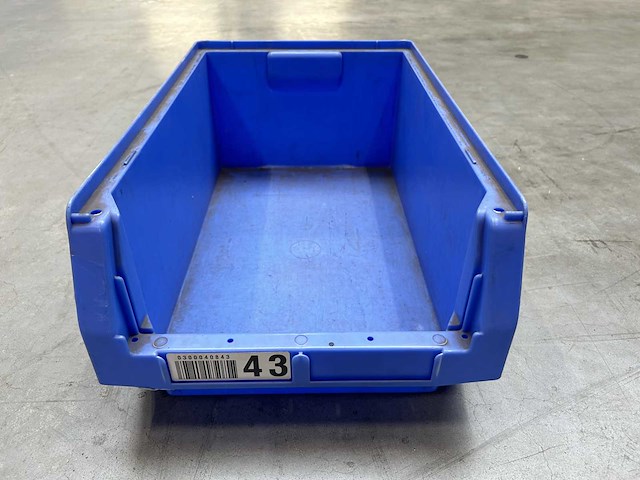 Magazijnbak met grijpopening 500x300x200mm (80x) - afbeelding 1 van  4