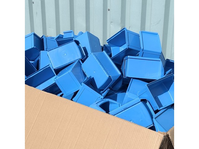 Magazijnbakken 680stuks. ±230x145x125mm lxbxh mecalux, ongebruikt - afbeelding 1 van  7