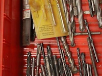 Magazijnbakken incl. inhoud bestaande uit o.a. stehle ebitline platte houtboor & boor-bit set - afbeelding 4 van  8