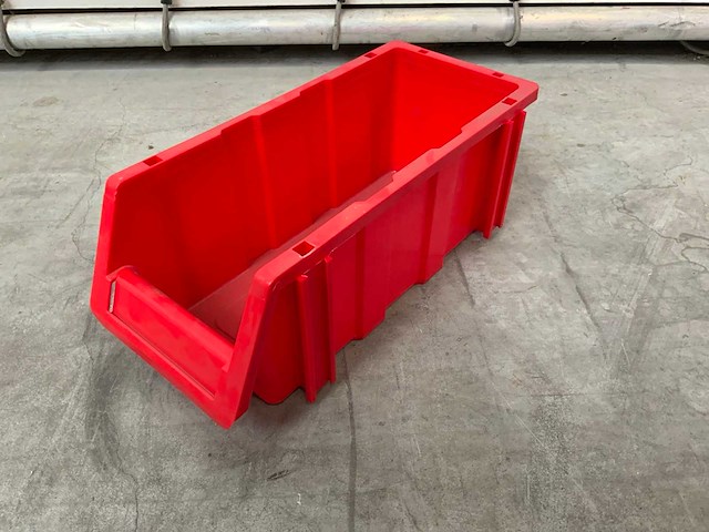 Magazijnbakken rood 400x170x150mm (193x) - afbeelding 2 van  8