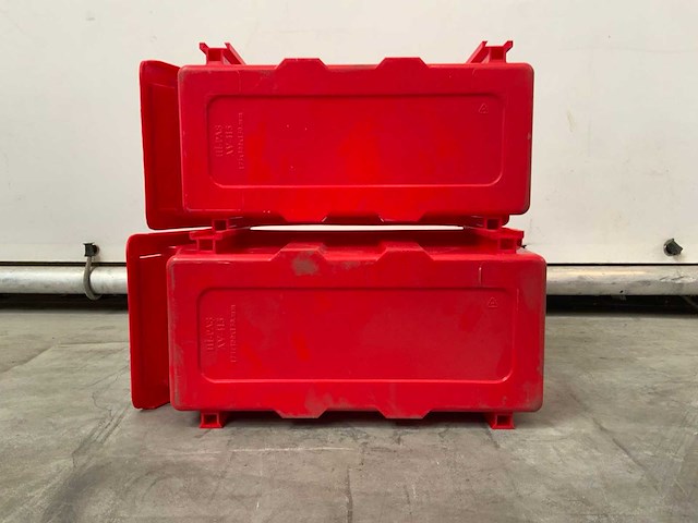 Magazijnbakken rood 400x170x150mm (193x) - afbeelding 5 van  8