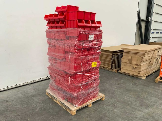 Magazijnbakken rood 400x170x150mm (193x) - afbeelding 7 van  8
