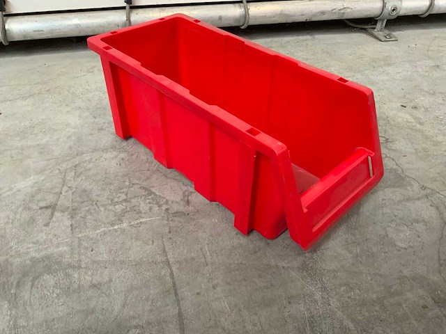 Magazijnbakken rood 400x170x150mm (193x) - afbeelding 1 van  8