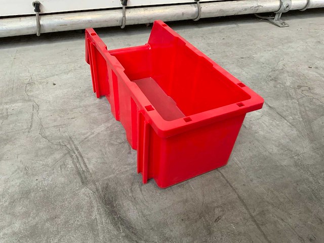 Magazijnbakken rood 400x170x150mm (193x) - afbeelding 3 van  8
