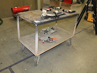 Magazijnkar met onderplateau. afmeting 126 x 66 x 87 cm. let op! exclusief genummerde producten in en op kar. - afbeelding 1 van  1