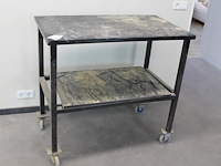 Magazijnkar met onderplateau en afmeting 105 x 60 x 99 cm. - afbeelding 1 van  2