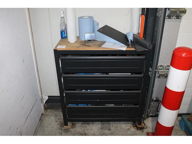Magazijnkast met 4 laden. afmeting 85 x 40 x 92 cm. - afbeelding 1 van  1