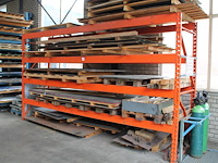 Magazijnstelling bestaande uit 2 staanders met afmeting 100 x 255 cm en 8 liggers met lengte 460 cm. let op... - afbeelding 1 van  2