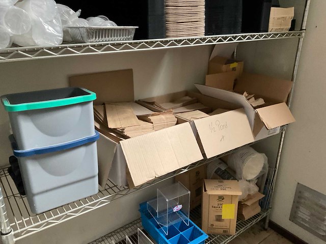 Magazijnstelling met inhoud (4x) - afbeelding 5 van  12