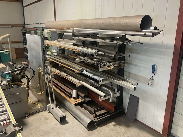 Magazijnstelling met rvs - afbeelding 1 van  7