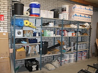 Magazijnstellingen bestaande uit 22 staanders 62 x 210 cm en ruim 80 legbladen 60 x 100 cm. let op! afhalen... - afbeelding 3 van  4