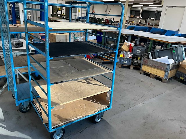 Magazijnwagen 110x80x180cm v.v. 5 etages - afbeelding 2 van  4