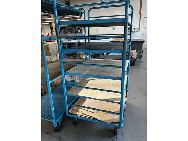 Magazijnwagen 110x80x180cm v.v. 5 etages - afbeelding 3 van  4