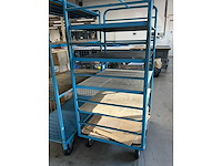 Magazijnwagen 110x80x180cm v.v. 5 etages - afbeelding 3 van  4