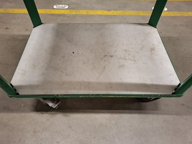 Magazijnwagen met los rvs blad - afbeelding 4 van  5