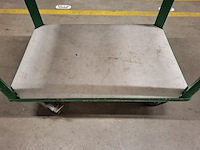 Magazijnwagen met los rvs blad - afbeelding 4 van  5