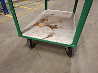 Magazijnwagen met los rvs blad - afbeelding 2 van  3