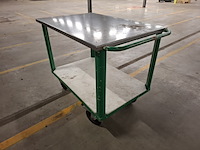 Magazijnwagen met los rvs bovenblad - afbeelding 3 van  3