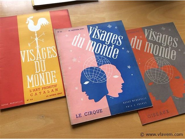 Magazines" visages du monde " 3st j'30. - afbeelding 1 van  3