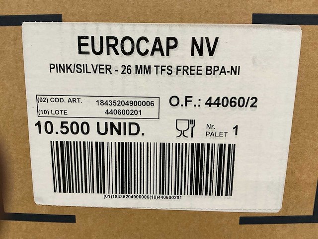 Magenta kroonkurken 26mm (10500x) - afbeelding 6 van  7