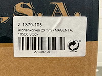 Magenta kroonkurken 26mm (10500x) - afbeelding 4 van  6