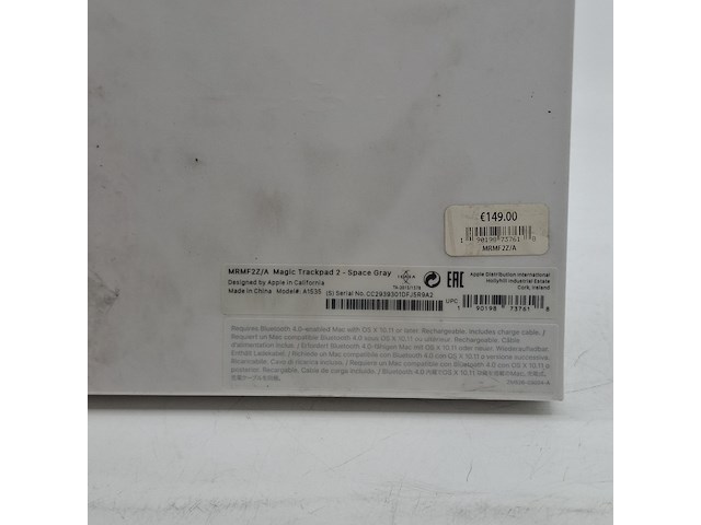 Magic trackpad 2, apple, a1535, space grey - afbeelding 4 van  4