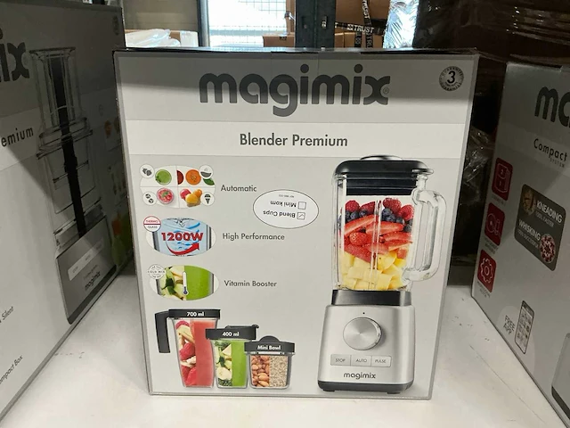 Magimix blender power 4 zwart + blendcups bundle - afbeelding 4 van  5