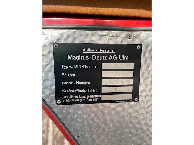 Magirus deutz - 1984 - 192 d 11 - brandweerwagen - afbeelding 28 van  32
