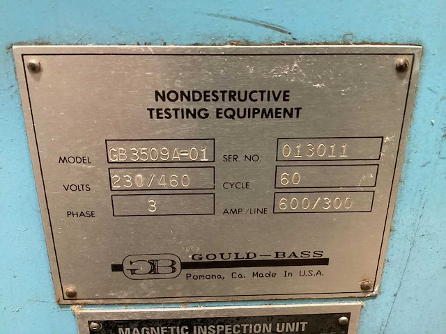Magne-tech gb 3509a-01 testmachine - afbeelding 2 van  5