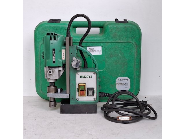 Magneetboor/freesmachine 32mm 230v 1700w hitachi, bm20y2, bouwjaar 2016 - afbeelding 3 van  10