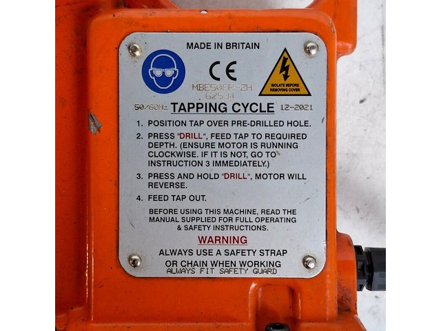 Magneetboor/freesmachine 32mm 230v 1700w, magtron, mbe50, 2022 - afbeelding 11 van  11
