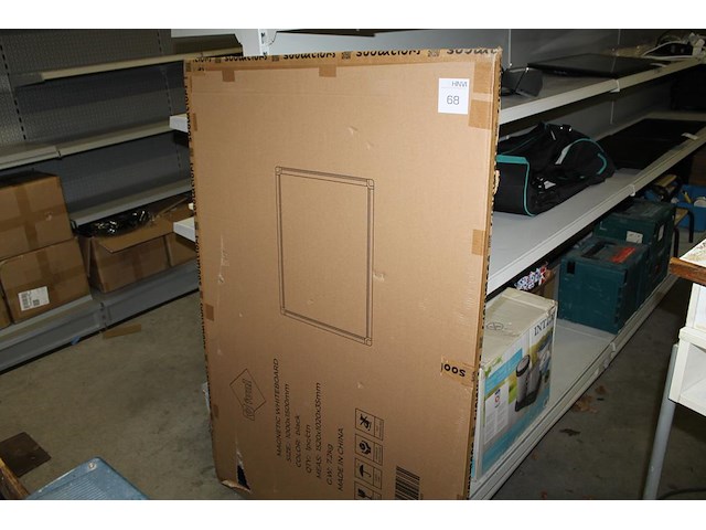 Magnetisch whiteboard. 150 x 120 cm. - afbeelding 1 van  2