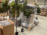 Magnolia plant kunstkamerplant (2x) - afbeelding 2 van  5