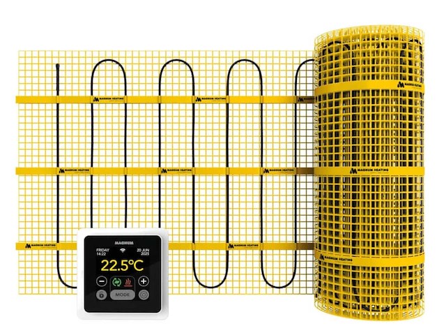 Magnum - 200125 - elektrische vloerverwarmingsmat met wifi thermostaat 1,25 m² - afbeelding 1 van  4