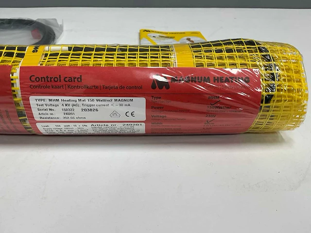 Magnum - heating mat - 1 m2 vloerverwarmingset - afbeelding 10 van  11