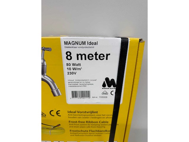 Magnum ideal vorstbeveiligingskabel 8 meter 80 watt 155008 (3x) - afbeelding 3 van  3