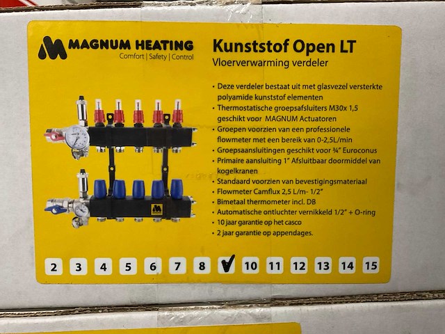 Magnum open lt vloerverwarming verdeler (5x) - afbeelding 3 van  3