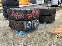 Magnum solideal 16.00-25 volrubber industrie band met velg (4x) - afbeelding 3 van  9