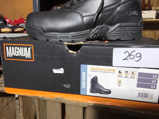 Magnum stealth force 8.0 werkschoenen met stalen neus - afbeelding 2 van  2