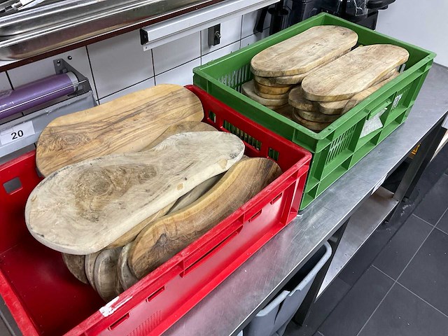 Magohouten serveer/tapasplank (40x) - afbeelding 2 van  4