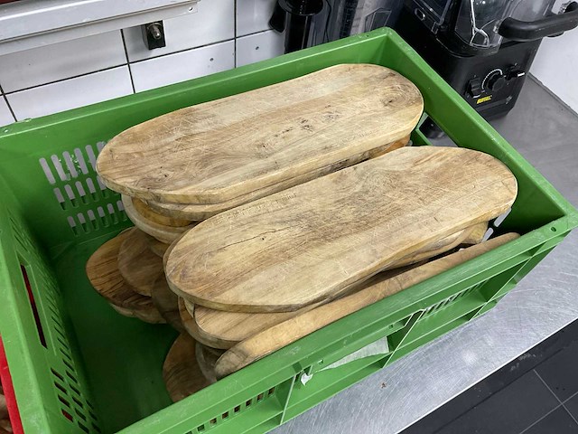 Magohouten serveer/tapasplank (40x) - afbeelding 4 van  4