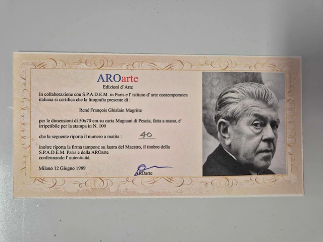 Magritte - litho - 70 x 50 - afbeelding 5 van  5