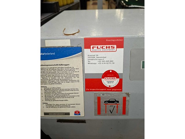 Maha - 2013 - msl 4.0a vas6751 - hefbrug 4ton - afbeelding 7 van  21