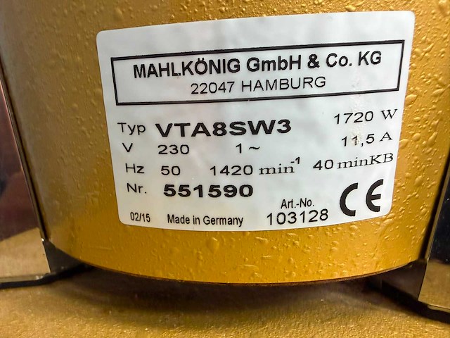 Mahlkonig - koffiebonenmolen - koffiemolen - afbeelding 4 van  4