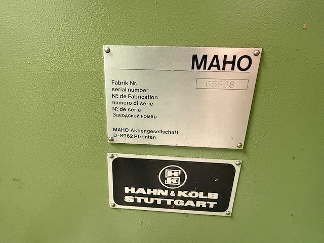 Maho - mh 600 c - cnc freesmachine - afbeelding 8 van  8