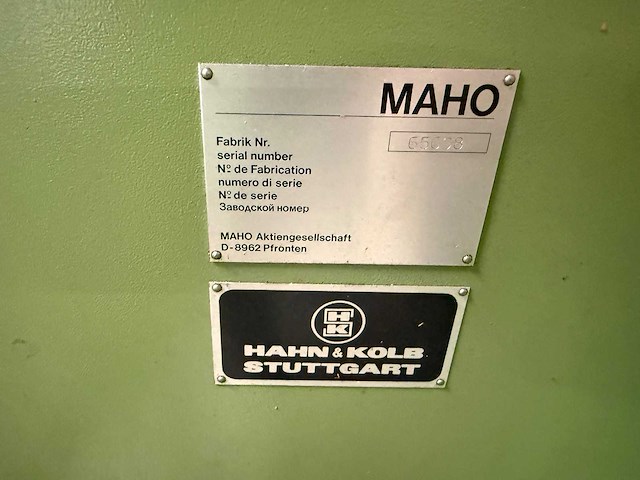 Maho - mh 600 c - cnc freesmachine - afbeelding 1 van  5