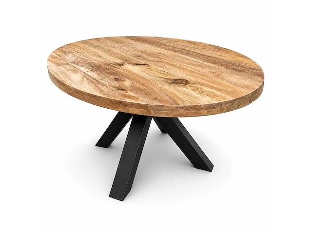 Mahom 180x100 3d poot mangohout eetkamertafel - afbeelding 1 van  11