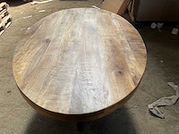 Mahom 180x100 3d poot mangohout eetkamertafel - afbeelding 6 van  11